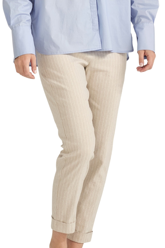 Striped Hepburn - Sand Stripe