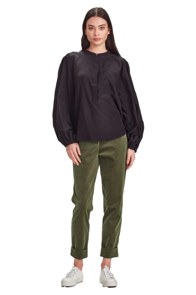 Cord Cuffed Hepburn Pant