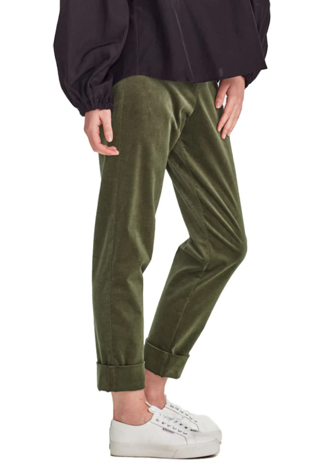 Cord Cuffed Hepburn Pant