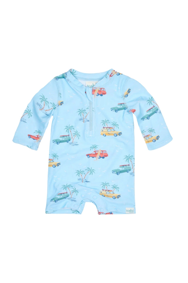 Splash Swim Onsie - Swell Seekers Sky