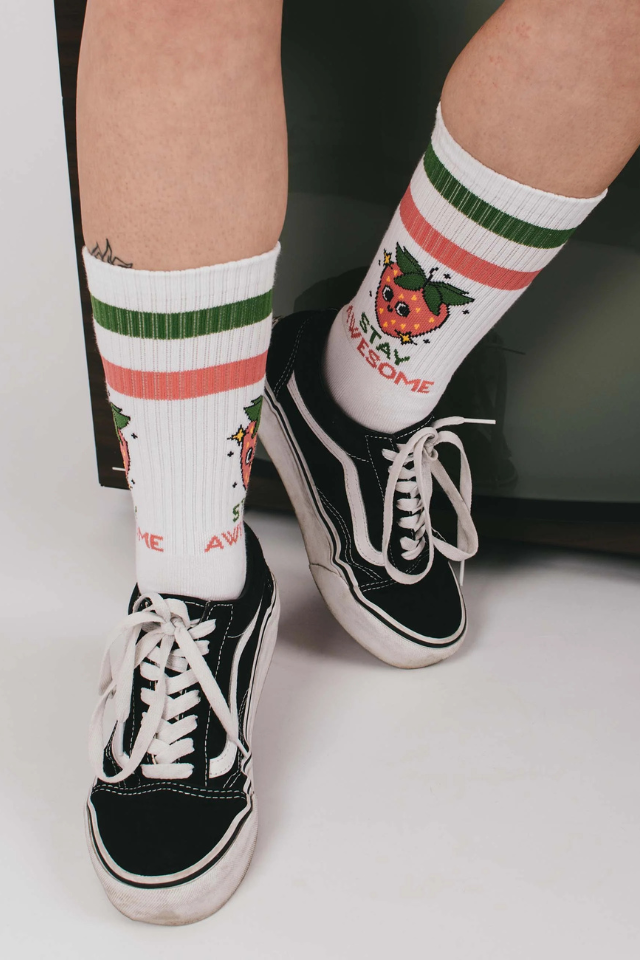 Mid High Sock - Stay Awesome