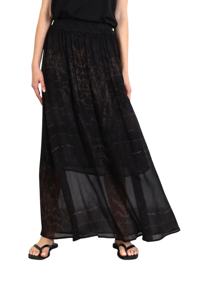 Hawk Print Maxi Skirt - Hawk Print