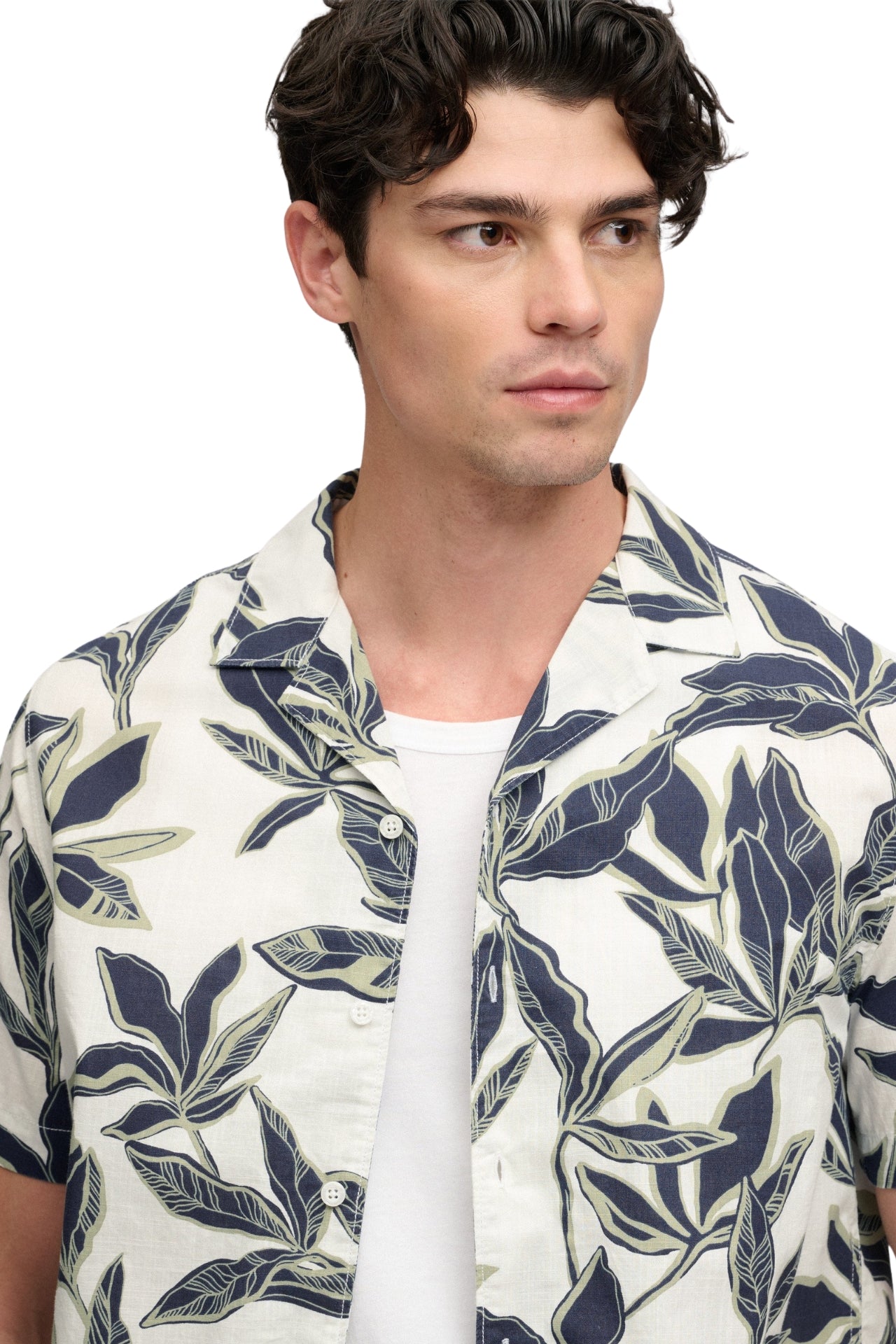 Cabana Poolside S/S Shirt - Banana Leaf Ecru