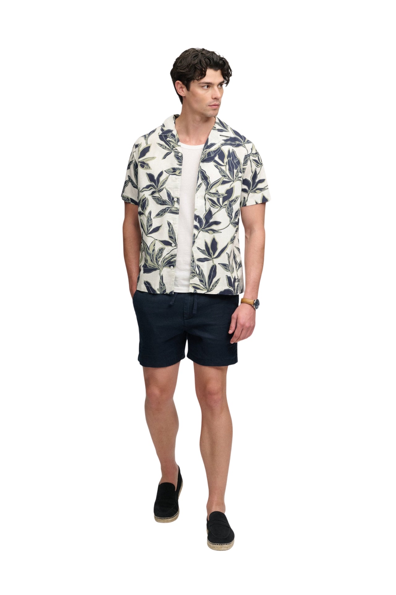 Cabana Poolside S/S Shirt - Banana Leaf Ecru