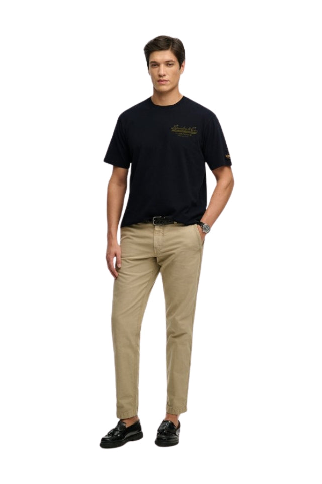 Heritage Biker Loose Tee - Carbon Black