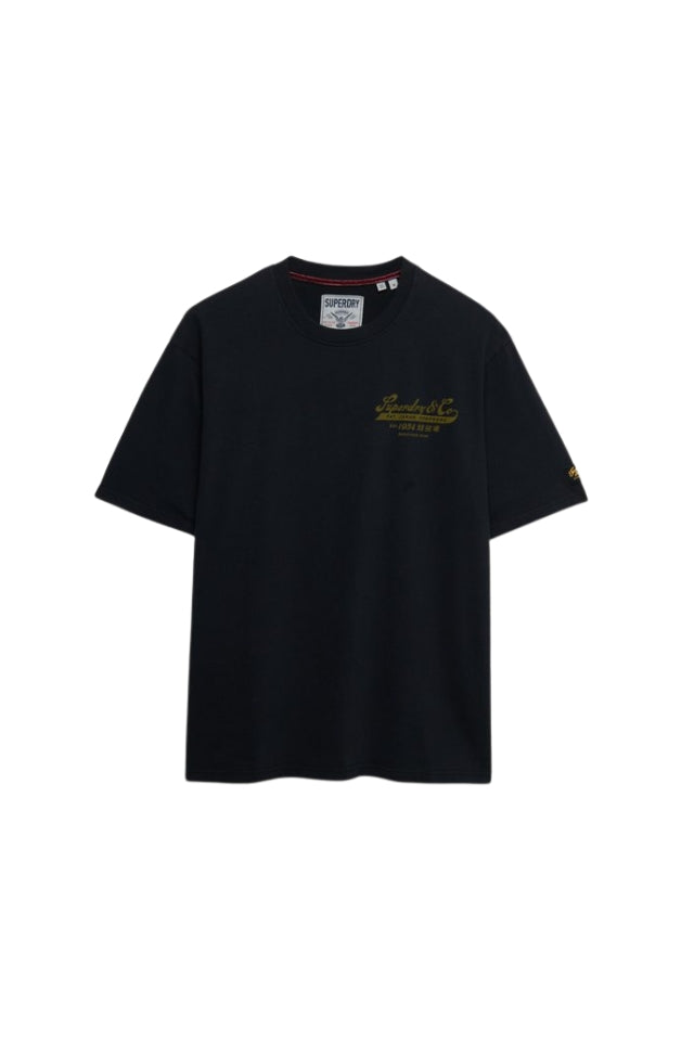 Heritage Biker Loose Tee - Carbon Black