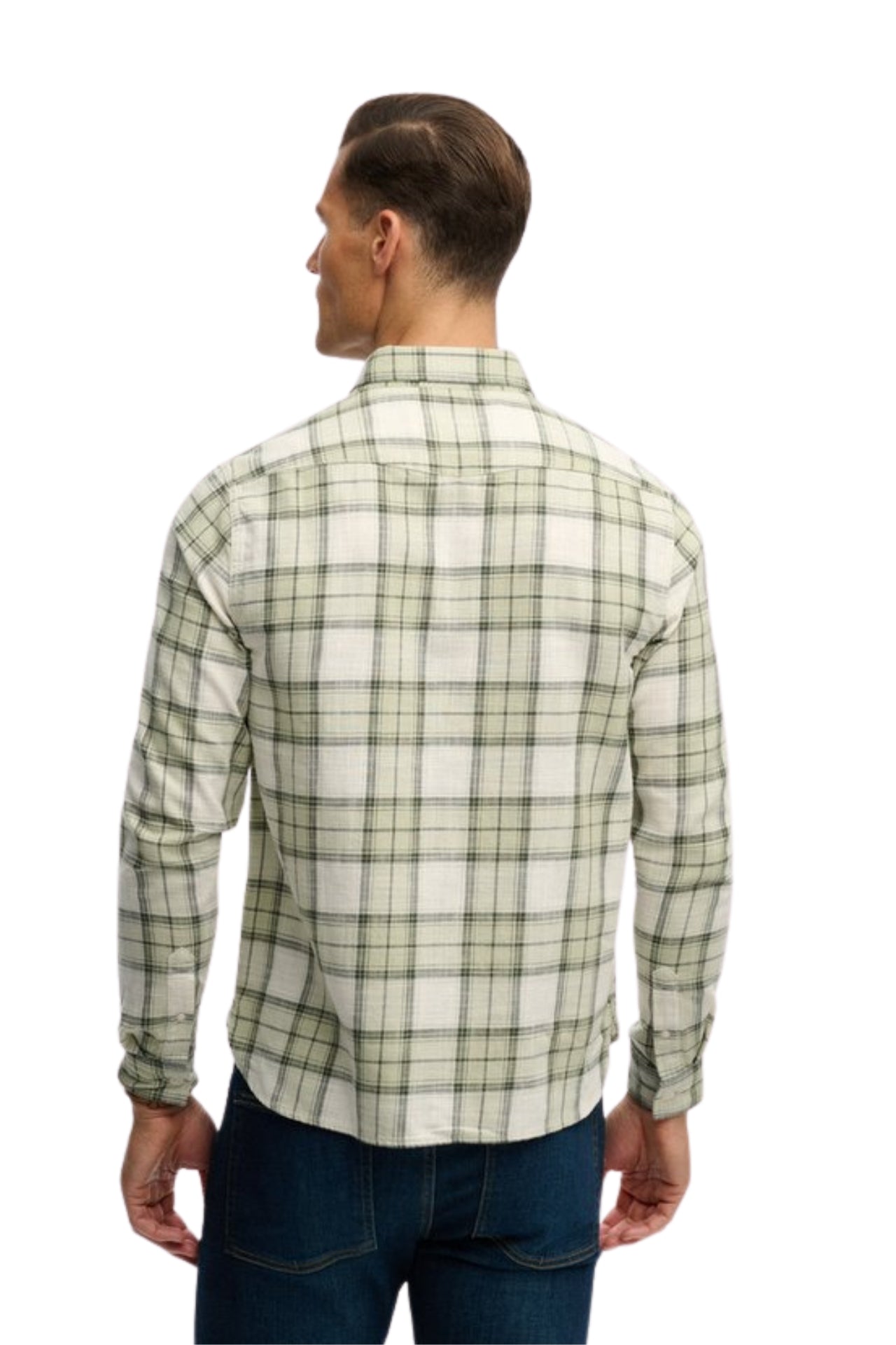 Merchant Lite Check Shirt - Cedar Check Sage