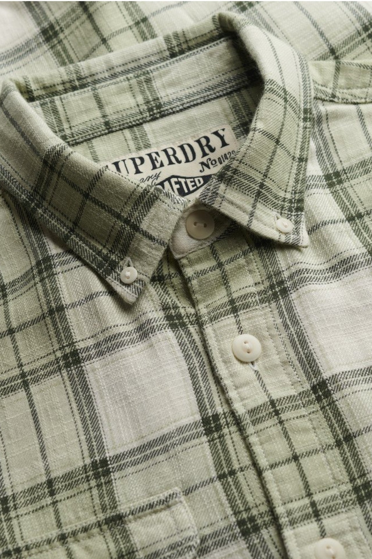 Merchant Lite Check Shirt - Cedar Check Sage