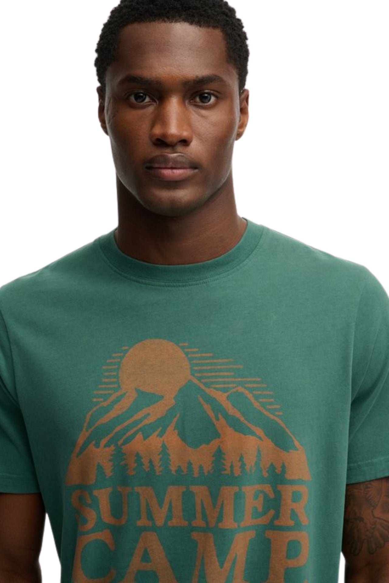 Retro Outdoor Rlxd Tee - Hunter Green