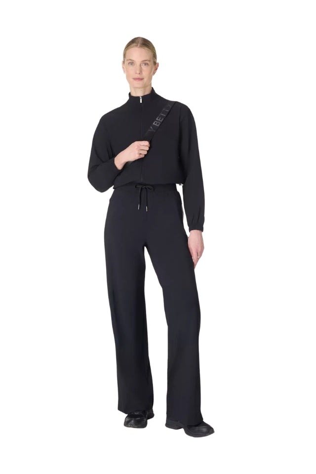 Explorer Side Stripe Wide Leg Trouser - Black