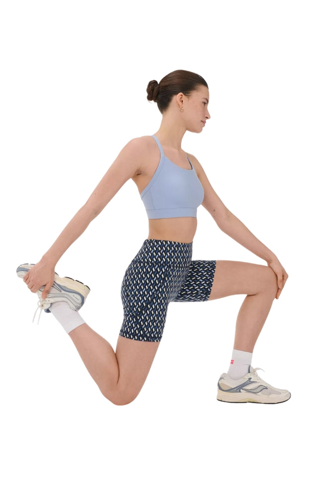 Power 6" Biker Shorts - Blue Link Geo