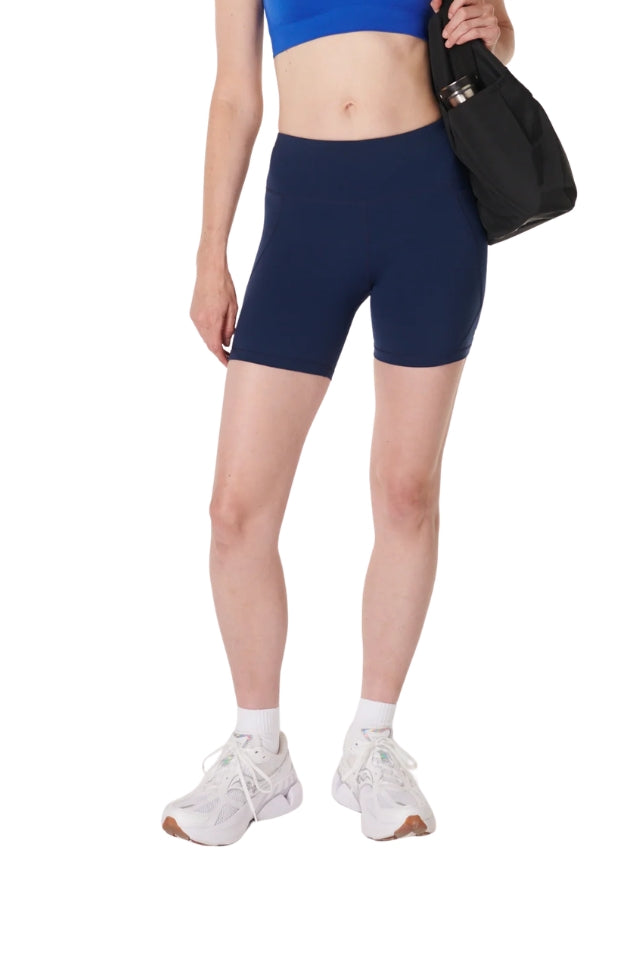 Power 6" Biker Shorts - Navy