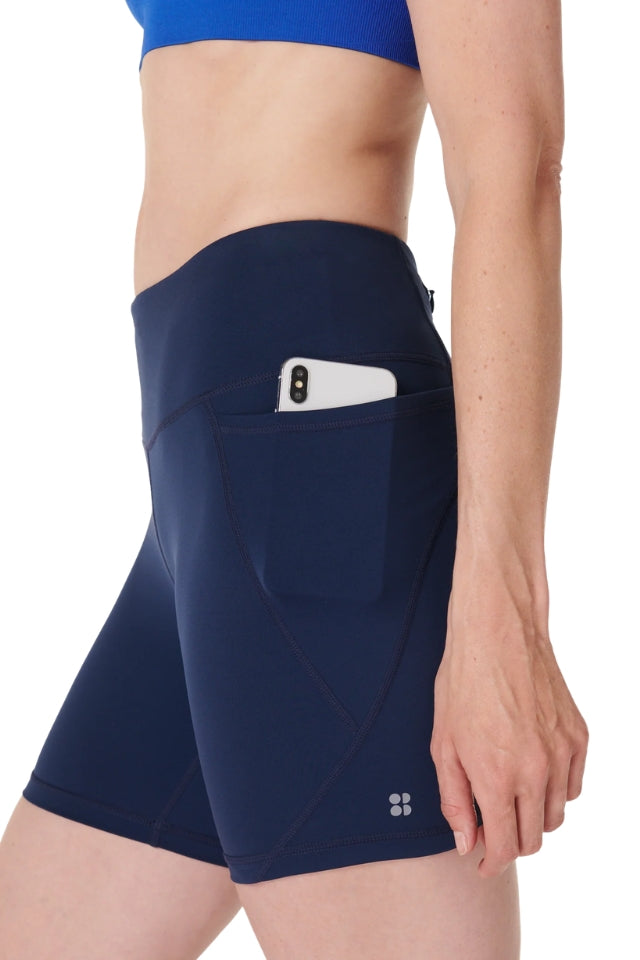 Power 6" Biker Shorts - Navy