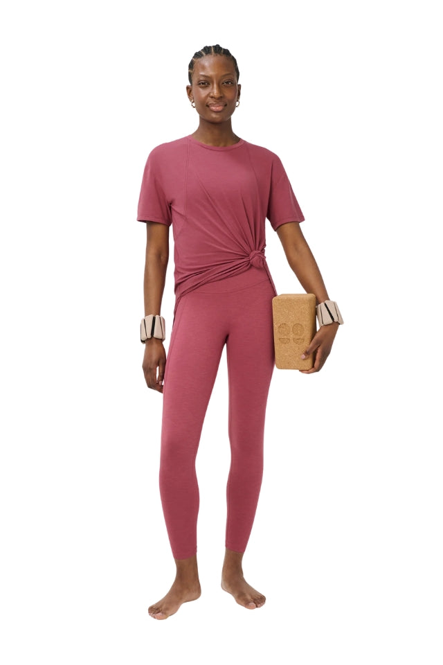 Soft Flow Studio Longline Tee - Sienna Pink