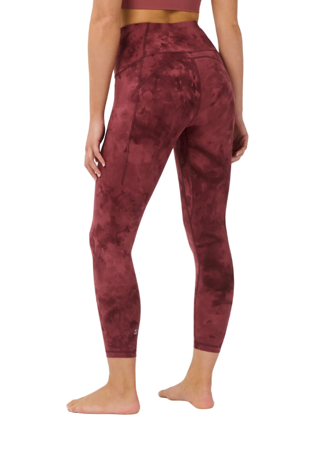 Super Soft 7/8 Yoga Leggings - Sienna Pink Spray Dye