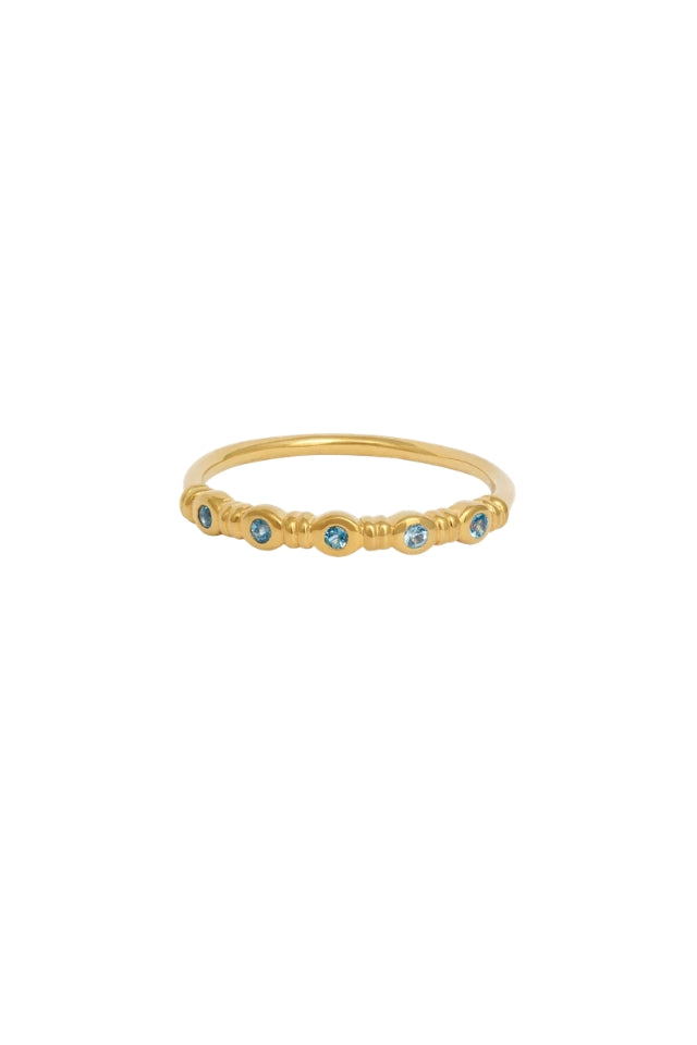Aqua Ring - Gold Vermeil