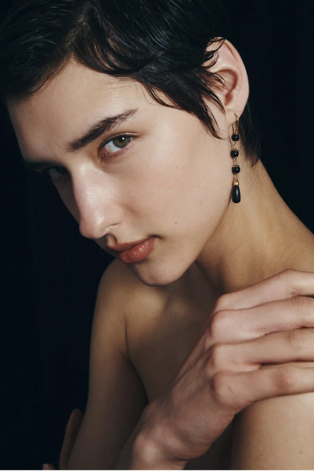 Sitta Earrings - Gold Vermeli