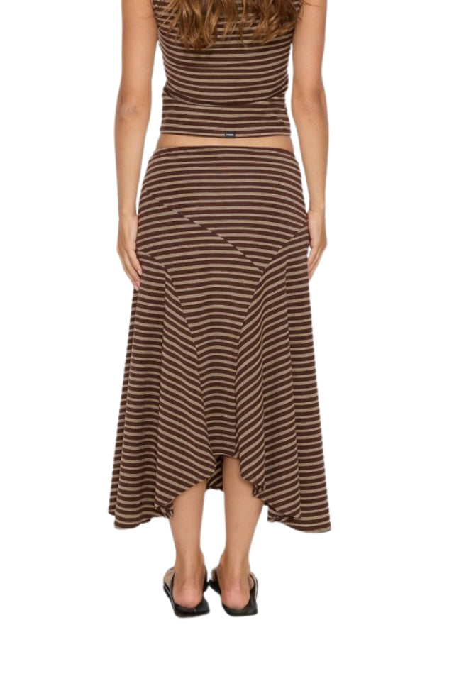 Best Of Luck Sienna Midi Skirt - Cocoa