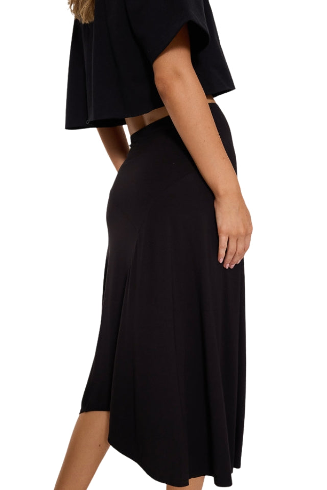 Sienna Midi Skirt - Black