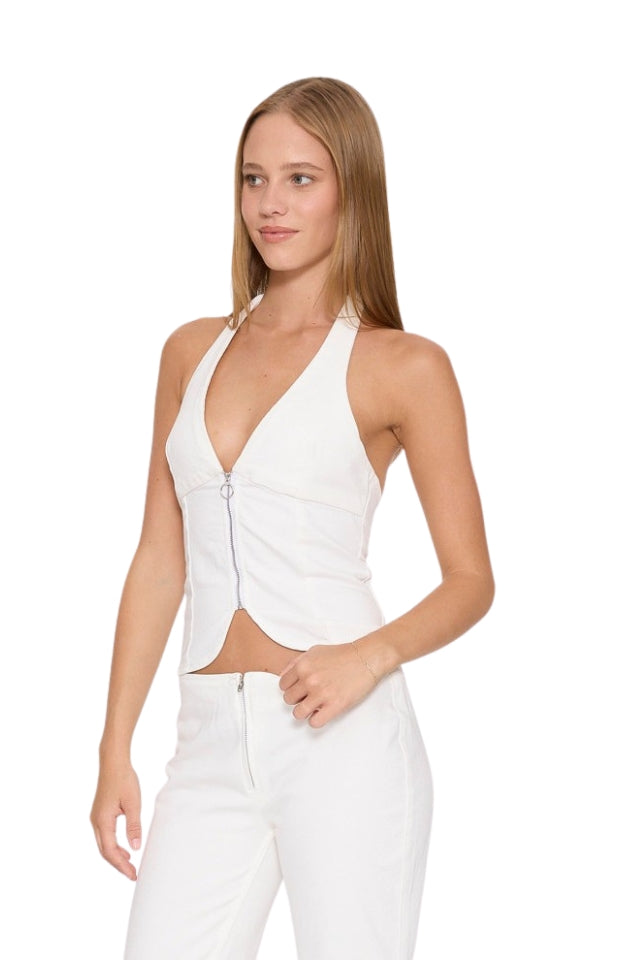 Vida Halter Top - Whiteout