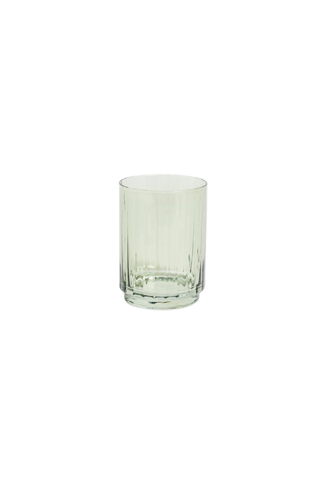 Ribbed Tumblers Set 2 - Olive Green