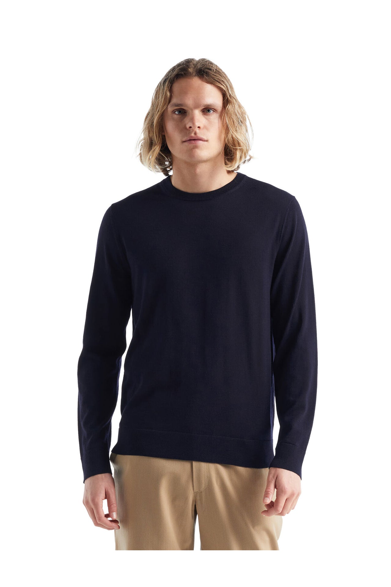 Icebreaker Men's Wilcox Sweater Midnight Navy