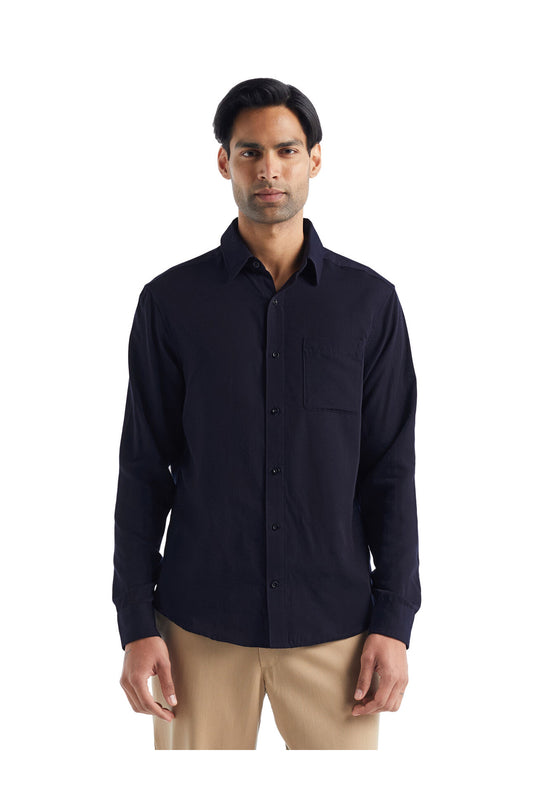 Icebreaker Men's Steveston Shirt Midnight Navy