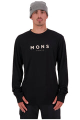 100685 Mons Royale Men's Yotei Classic LS Top Black