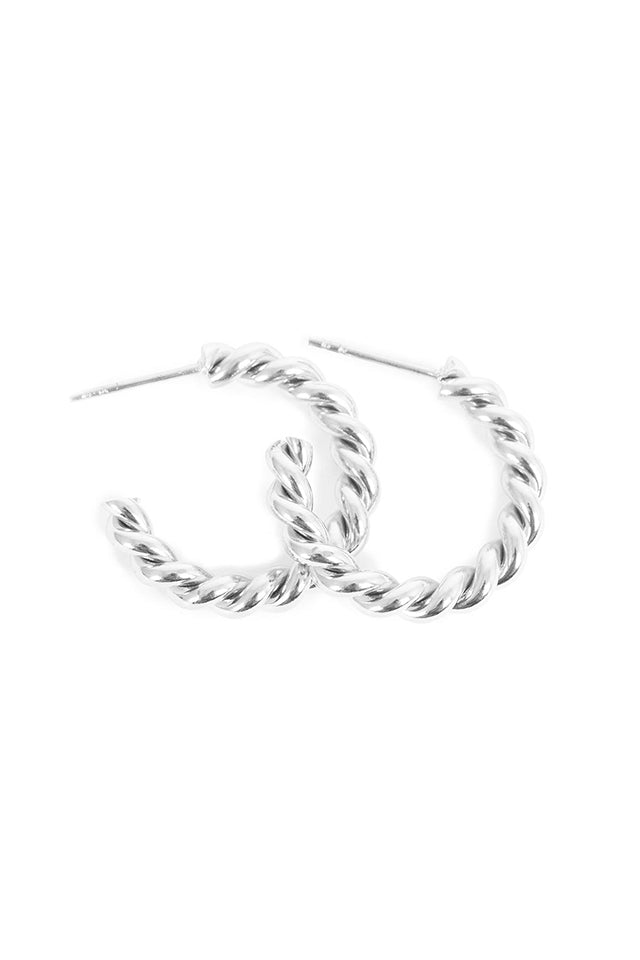 1018-0182 A&C Jewellery Twisted Creol Earrings