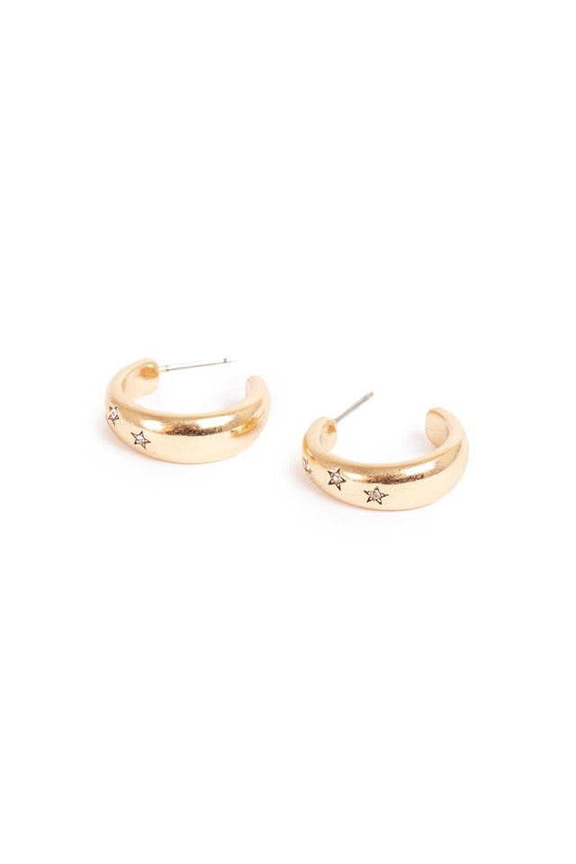 1018-1213 A&C Jewellery Astro Earrings Gold