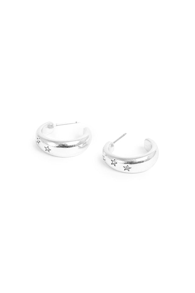 1018-1219 A&C Jewellery Astro Earrings Silver