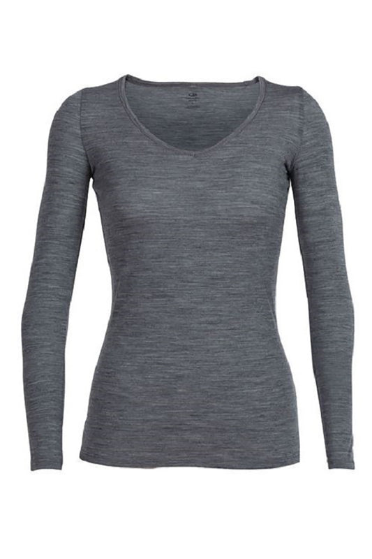 Icebreaker Women's Siren Tee Gritstone Heather