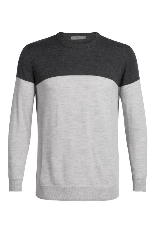 Icebreaker Men's Shearer Crewe Sweater Charcoal Heather Steel