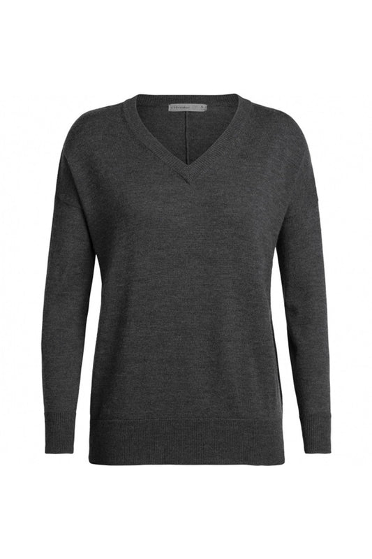 Women's Shearer V-Neck Sweater Ice Breaker NZ