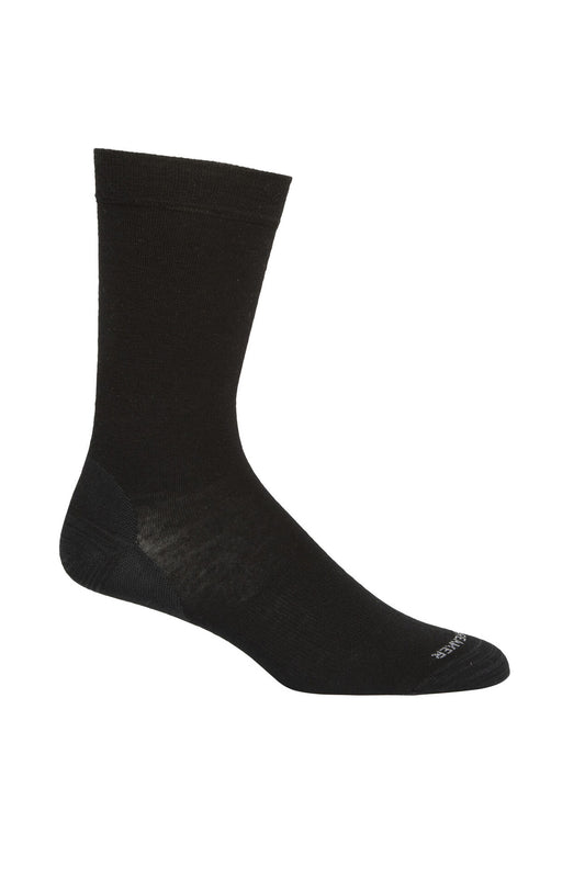 Icebreaker Men's Lifestyle Fine Gauge Crew Sock Black