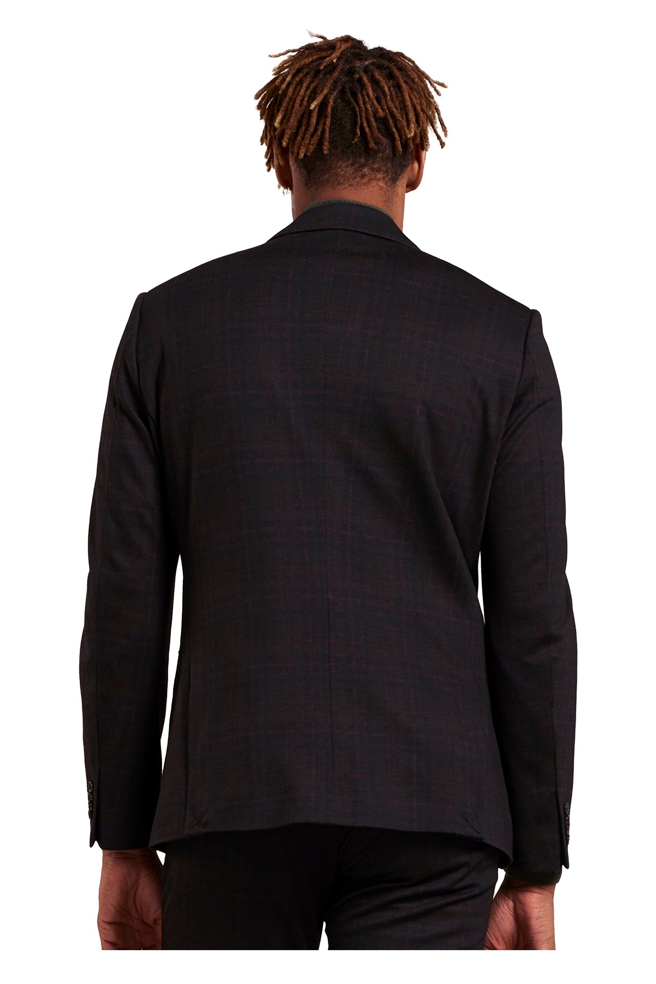 Dstrezzed English Check Blazer Dark navy