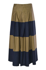 12270.1 Sils Kim Contrast Skirt Khaki French Navy 