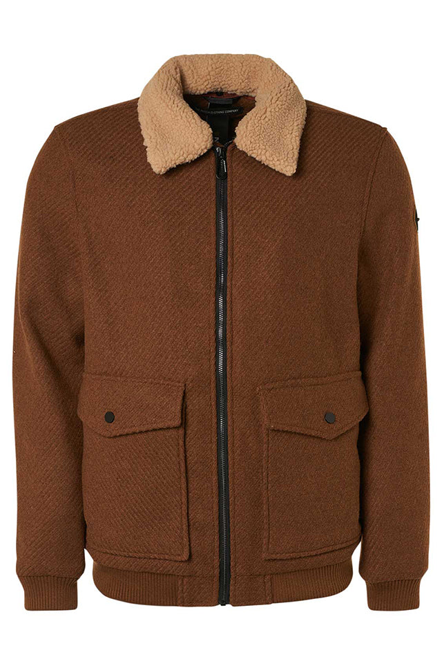 No Excess Bomber Jacket Camel