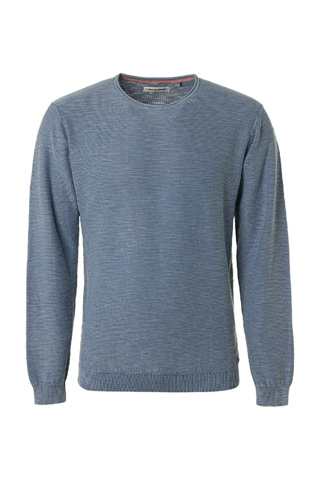 No excess Pullover Crewneck Washed Blue