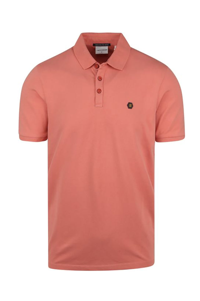 No Excess Short Sleeve Polo Coral