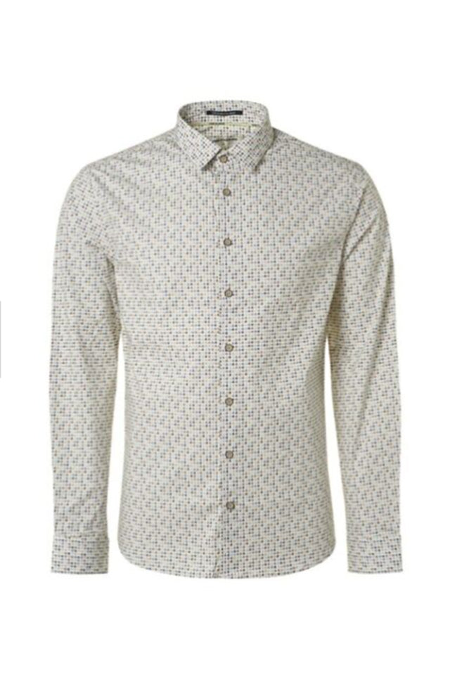 No Excess All Over Print Washed Blue 