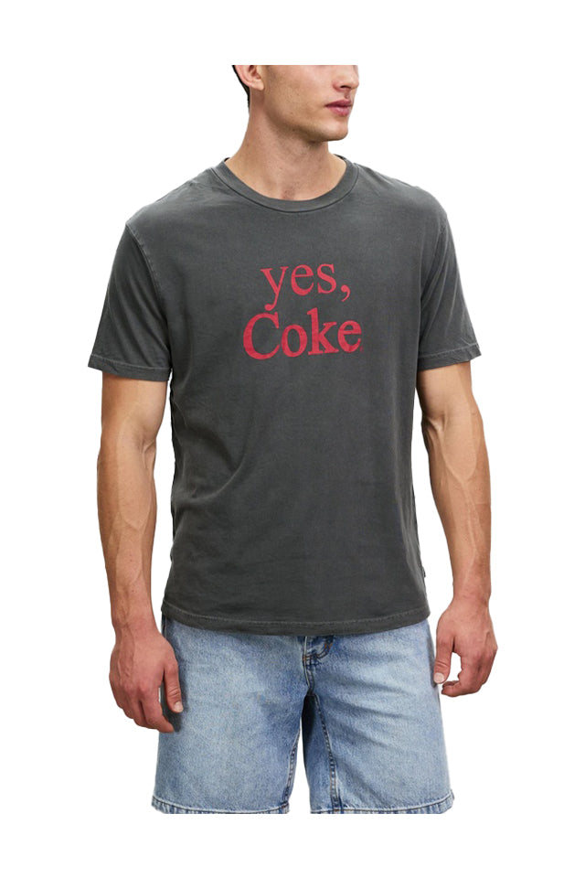 Yes Coca Cola Tee Washed Black 