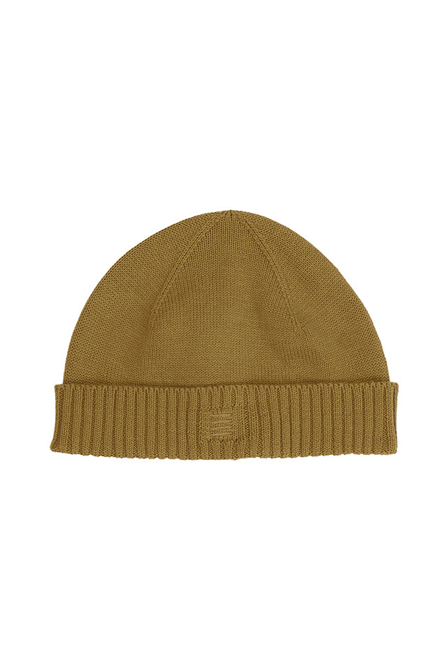 17950908 Fine Rib Knit Beenie Dark Fudge