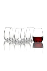 2000312 Raines Hardware Tuscany Stemless Wine Glasses Set of 6