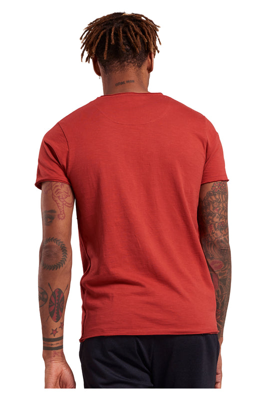 Dstrezzed Stewart Slub V-Neck Tee Tandoori Spice