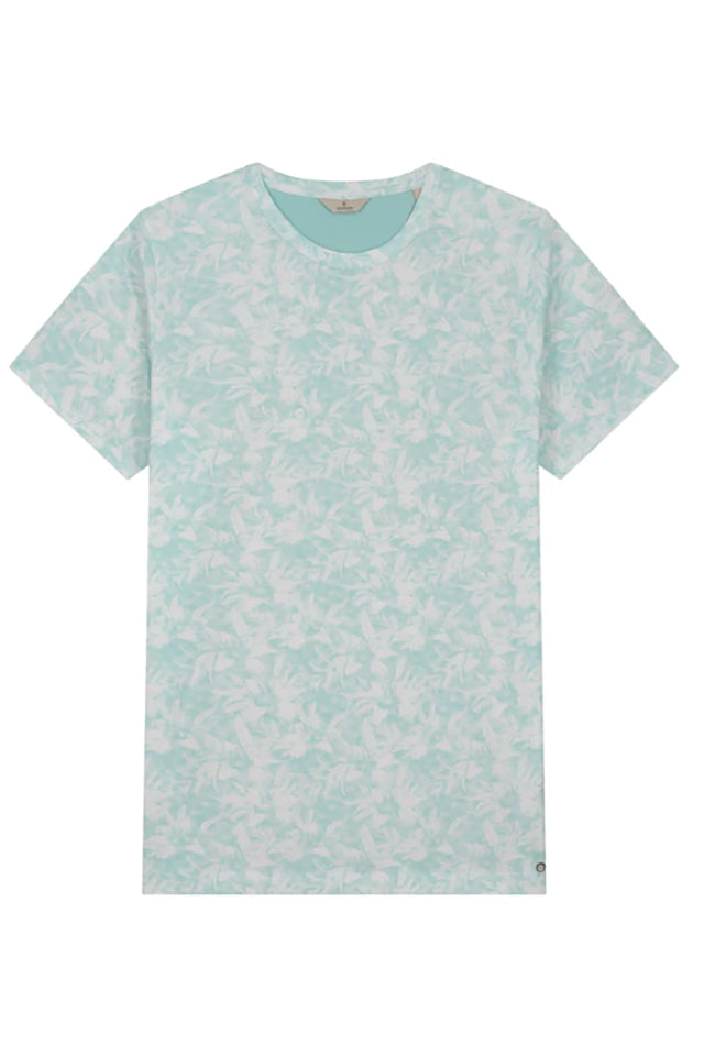 Dstrezzed 202812 Crew Tee Stone Washed Pima Lily Azure Blue