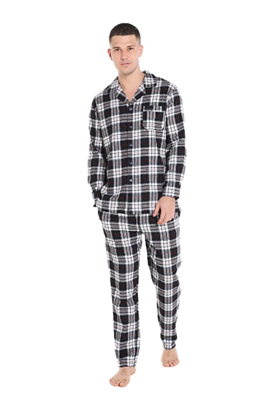 Coast Clothing Harbour Flannel PJ Set Check