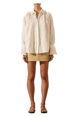 221090 Shona Joy Luana Button Up Shirt Ivory