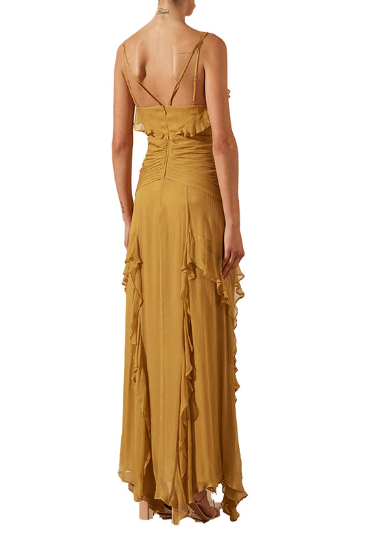 223023 Shona Joy Leonie Double Strap Maxi Dress Mimosa 