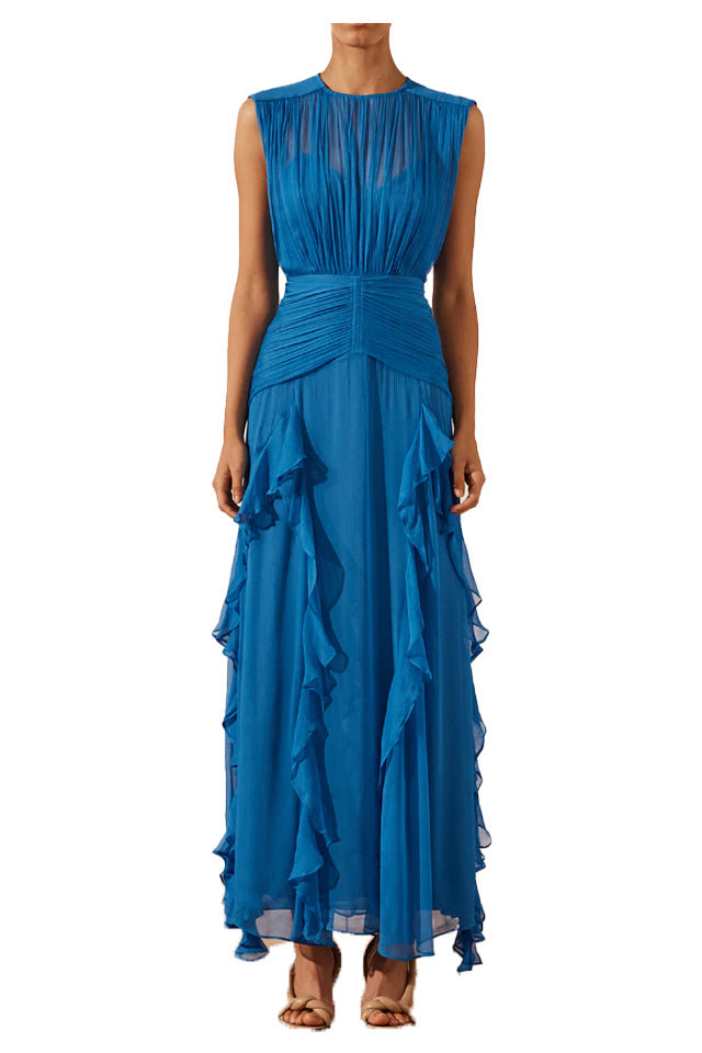 231080 Shona Joy Leilani Sleeveless Maxi Dress Pacific 